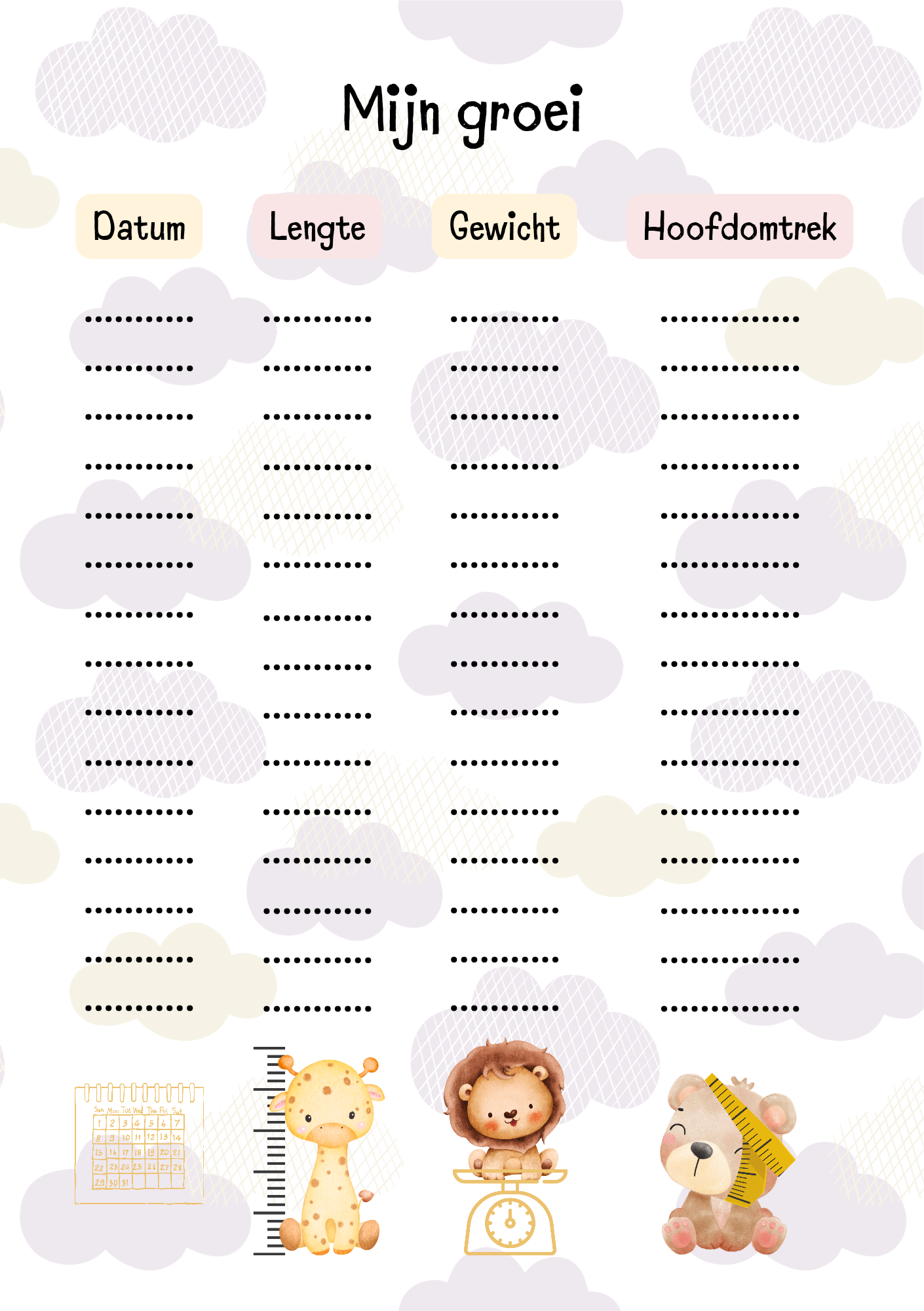 Baby dagboek - baby eerste jaar invulboek - baby boek