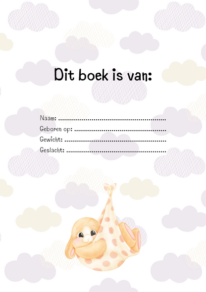 Baby dagboek - baby eerste jaar invulboek - baby boek