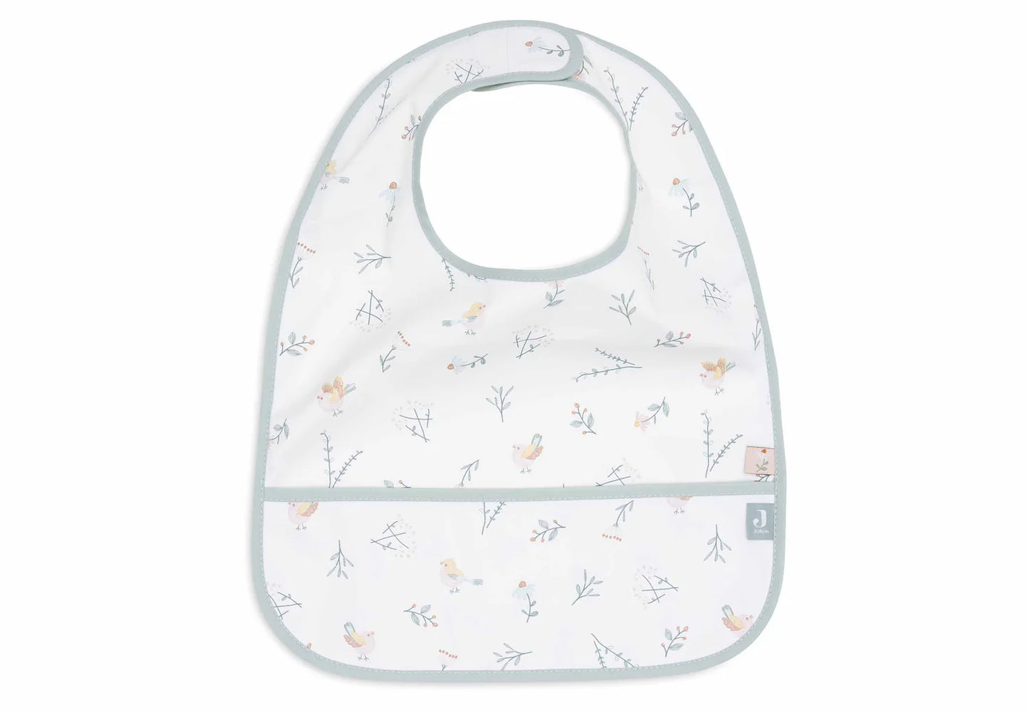 Jollein Slabber Lovely Bird Blauw 