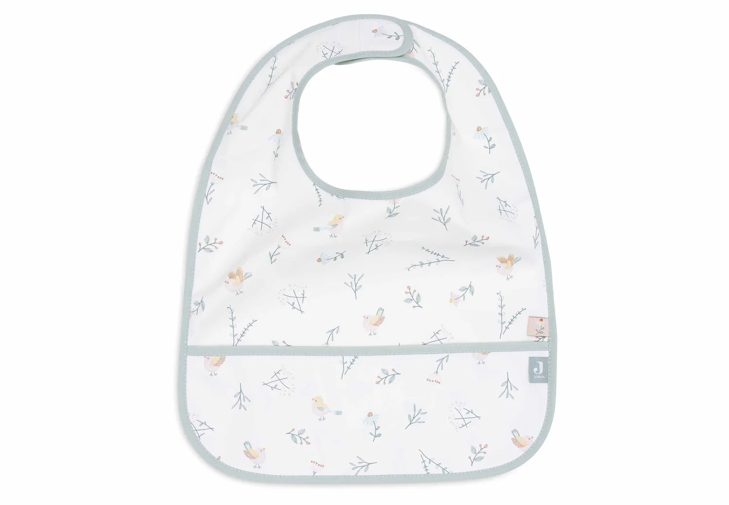Jollein Slabber Lovely Bird Blauw 
